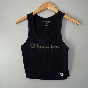 Champion camo cropped racer back tank top